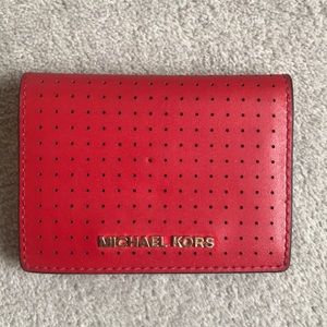Michael Kors - Red Leather Waller